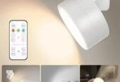 اضاءة LED لاسلكية تعمل باعاده الشحن وبمستشعر حساس الحركة