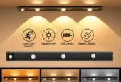 اضاءة LED لاسلكية تعمل باعاده الشحن وبمستشعر حساس الحركة