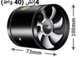 Powerful exhaust fan for kitchens and bathrooms