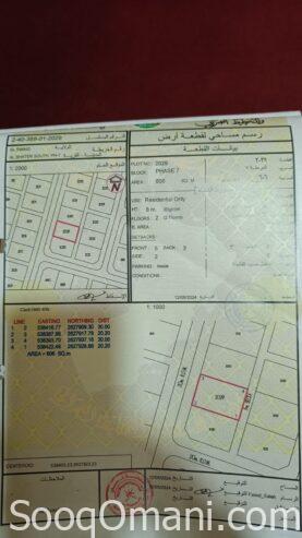 For sale several adjacent plots of land in Al Shater 7 in the Wilayat of Suwaiq