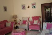 a clean, custom-made sofa set, For sale