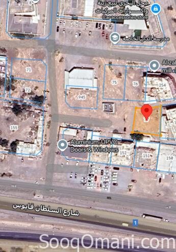 Residential and commercial land for sale in Al-Musannah, Al-Mulda Al-Qarihat line