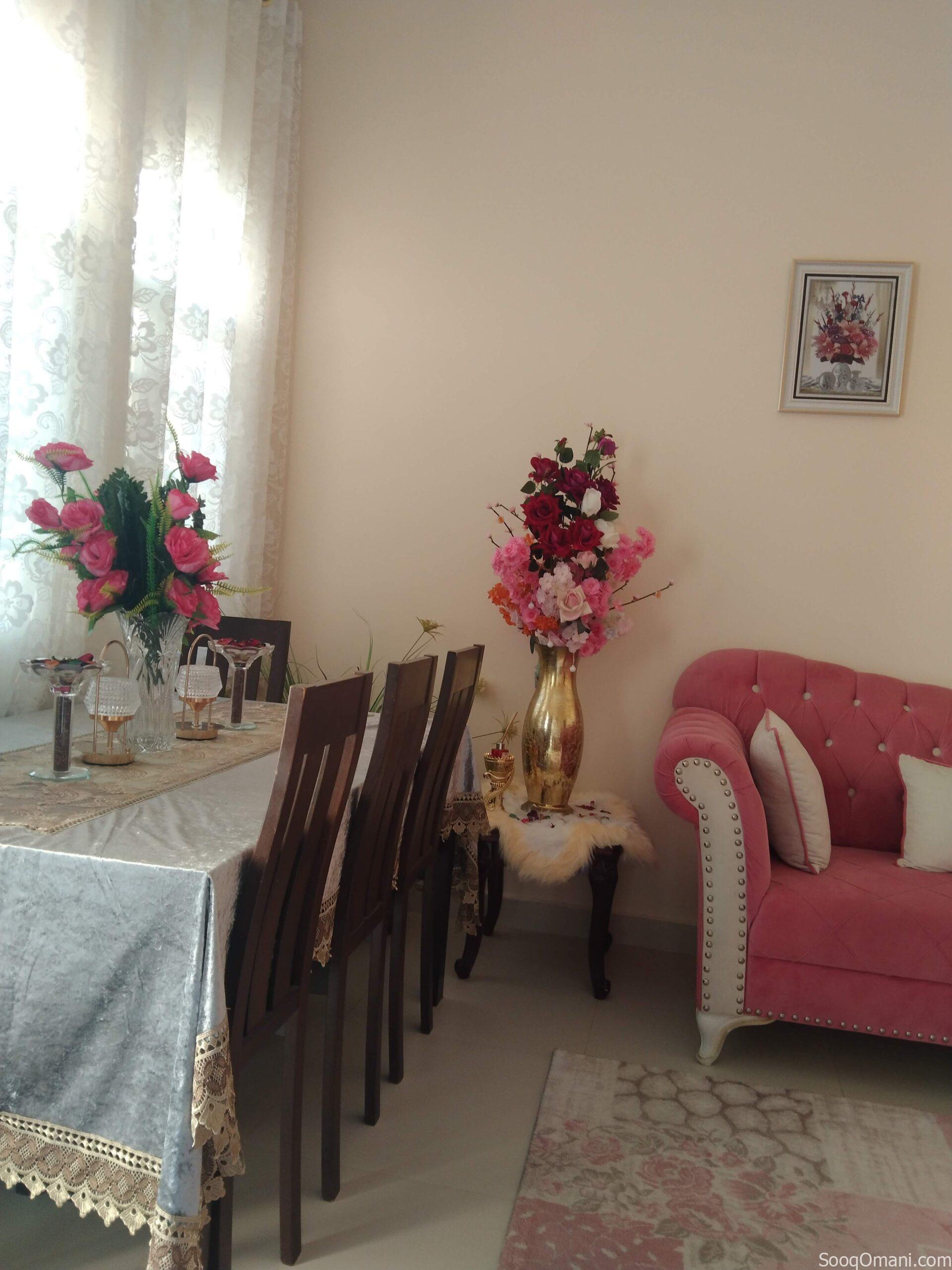 a clean, custom-made sofa set, For sale