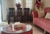 a clean, custom-made sofa set, For sale