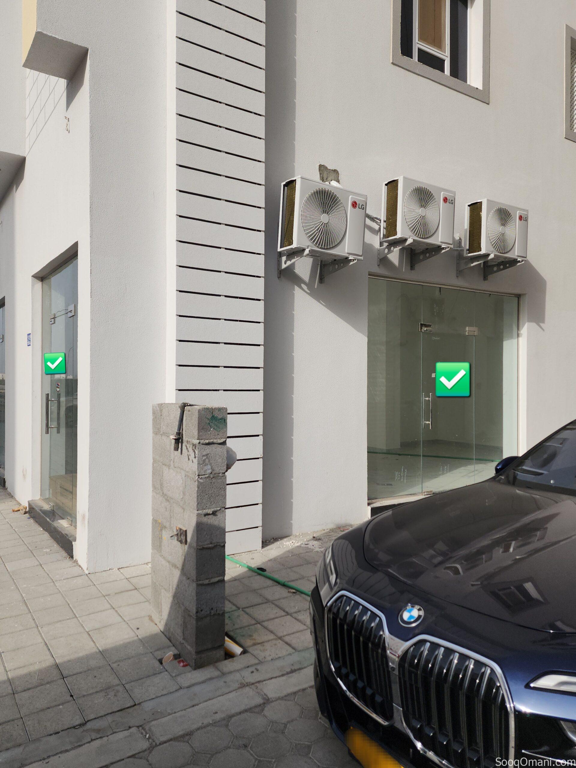 Corner shop for sale in a new building in Al Khoud 6