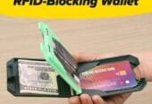 A wallet for cards and money that protects you from theft