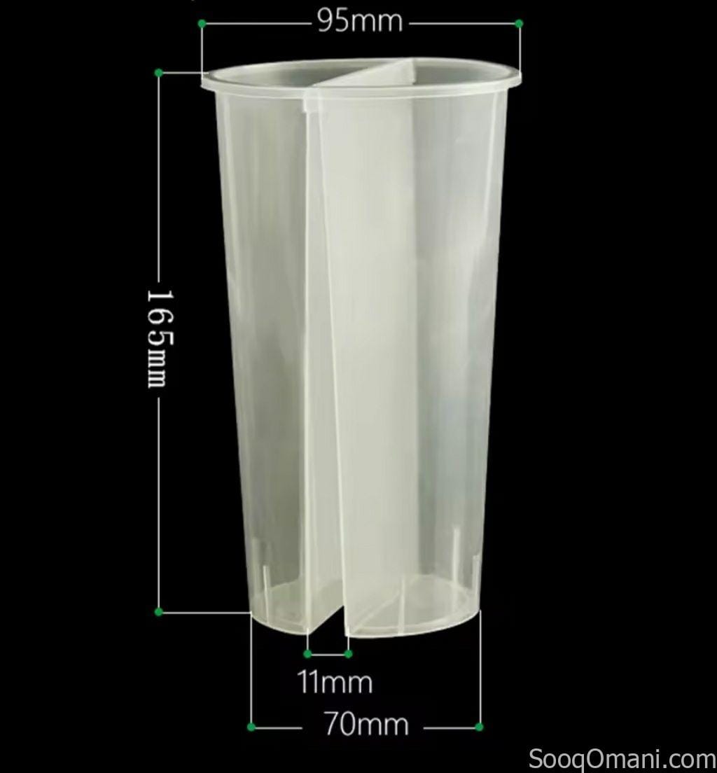 Double-layer hard plastic cups in quantity (upon request)