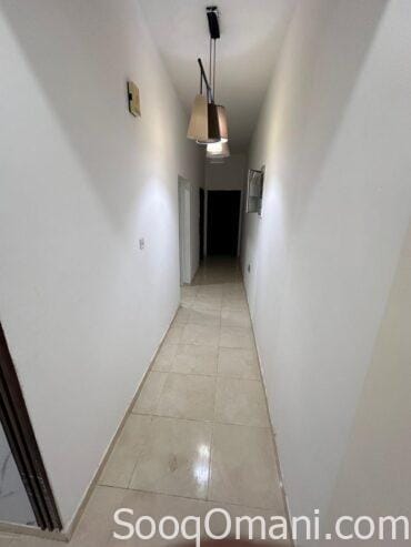 For rent, a clean and spacious apartment on the first floor in a residential building in South Maabela, near Al Safa Roundabout.