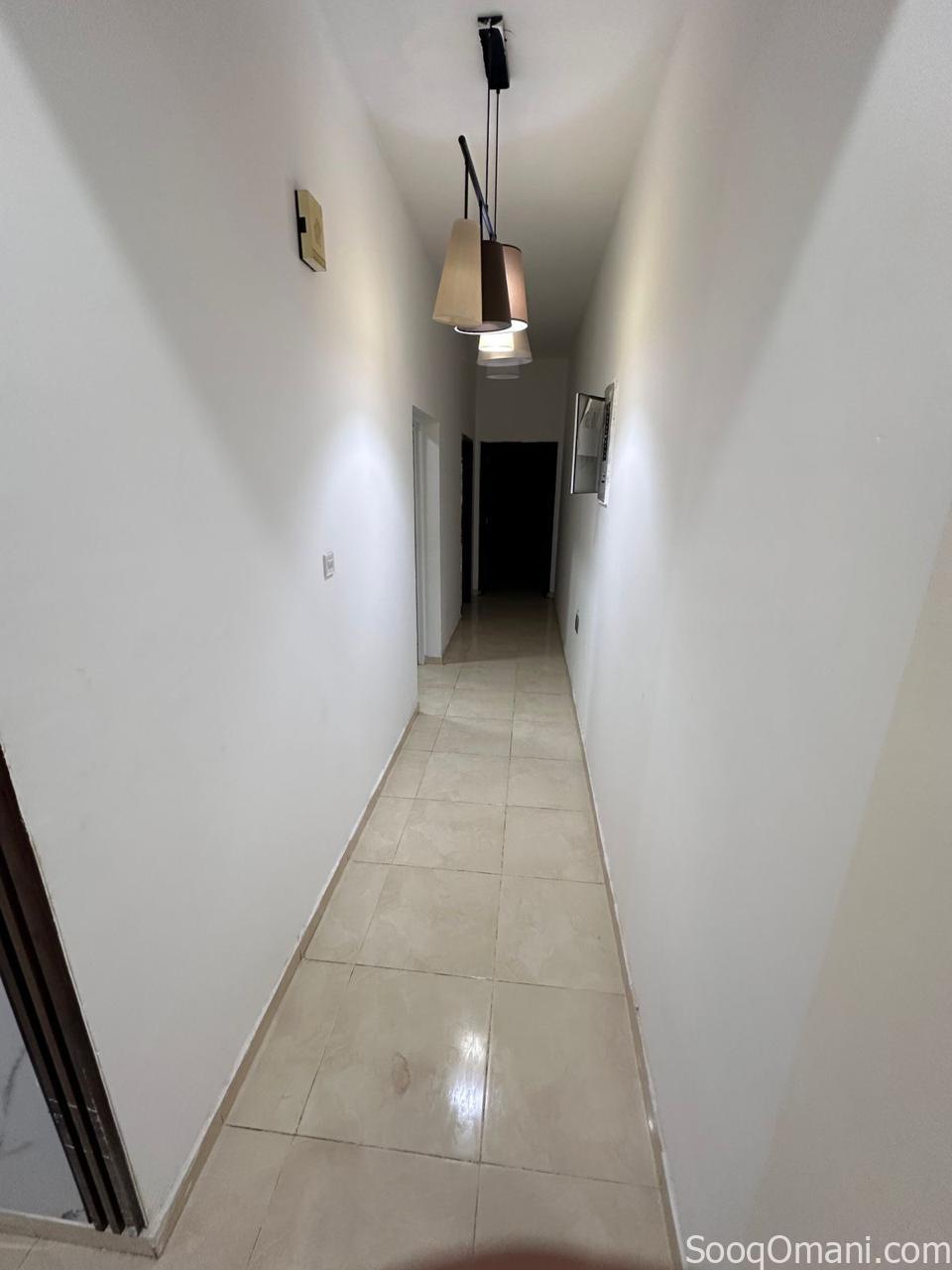 For rent, a clean and spacious apartment on the first floor in a residential building in South Maabela, near Al Safa Roundabout.