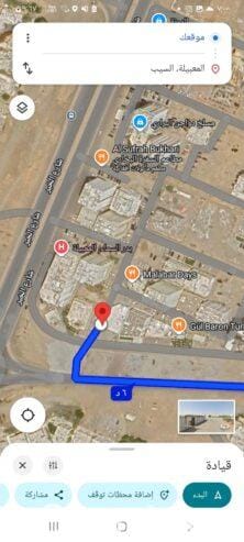 For rent: a two-story furnished house in a prime and vibrant location in South Al Ma’abela, located on a main road and next to Bader Al Sama Hospital.