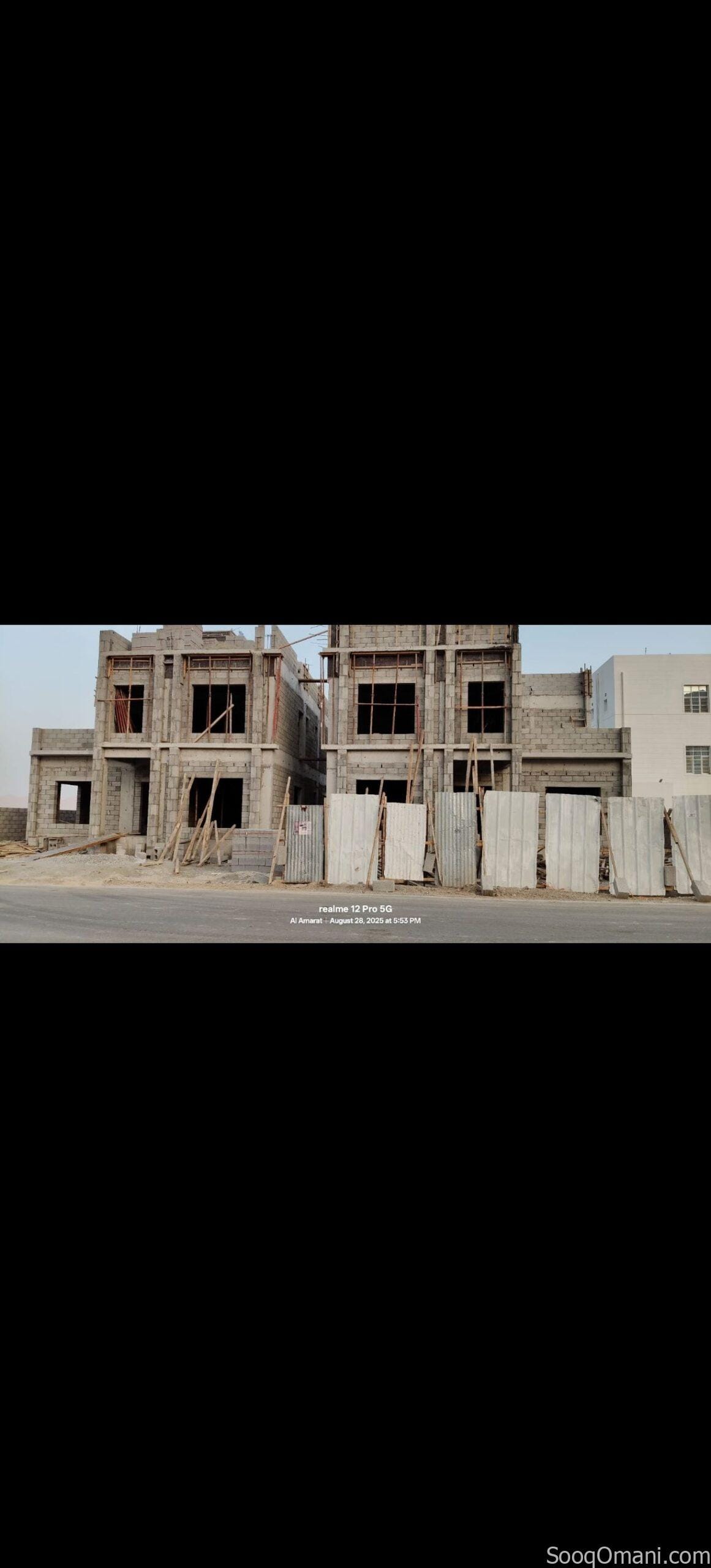 For sale: a semi-detached villa (shell only) in Al Amerat Heights 8