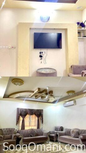 Twin villa for sale in Al Amerat, District 6