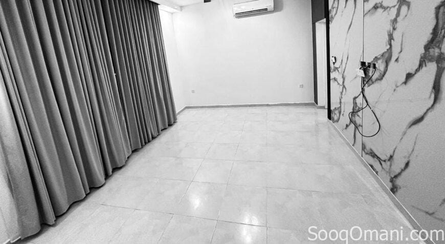 For rent, a clean and spacious apartment on the first floor in a residential building in South Maabela, near Al Safa Roundabout.