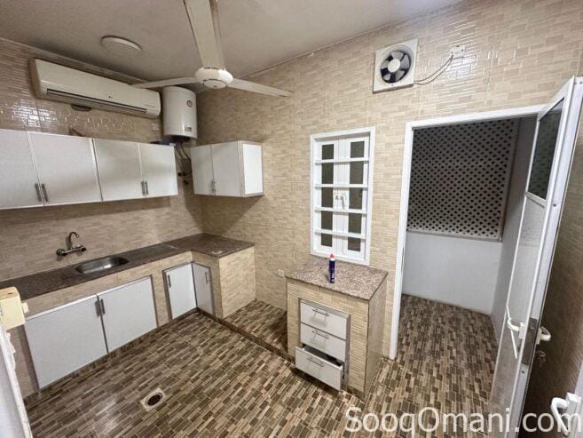 For rent, a clean and spacious apartment on the first floor in a residential building in South Maabela, near Al Safa Roundabout.