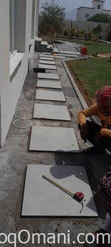 Tiles fixing service instillations work house coffee shop restaurant garden design tiles fixing serv