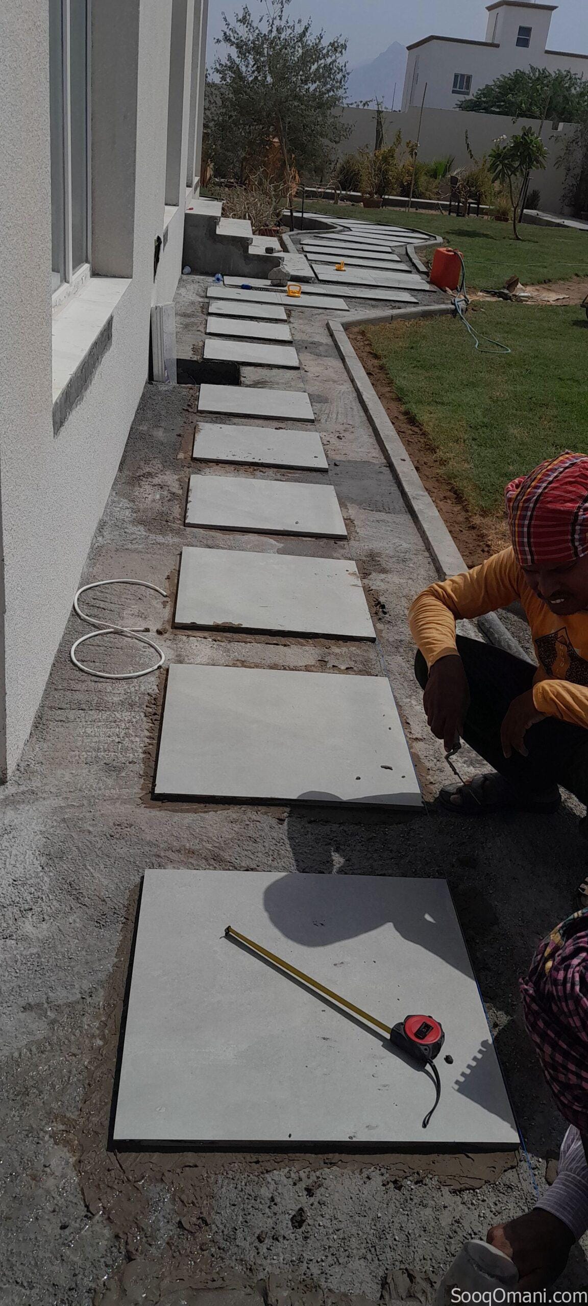 Tiles fixing service instillations work house coffee shop restaurant garden design tiles fixing serv