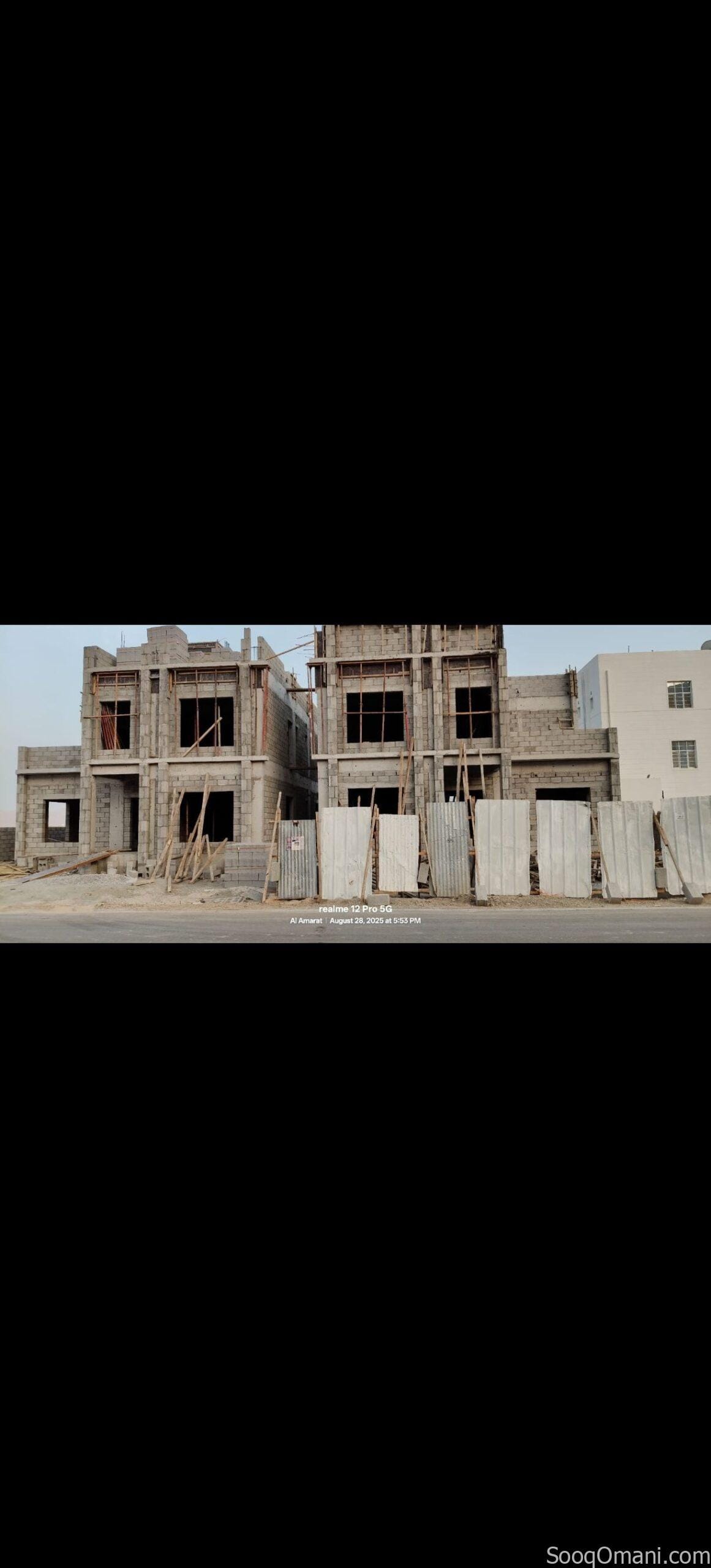 For sale: a semi-detached villa (shell only) in Al Amerat Heights 8