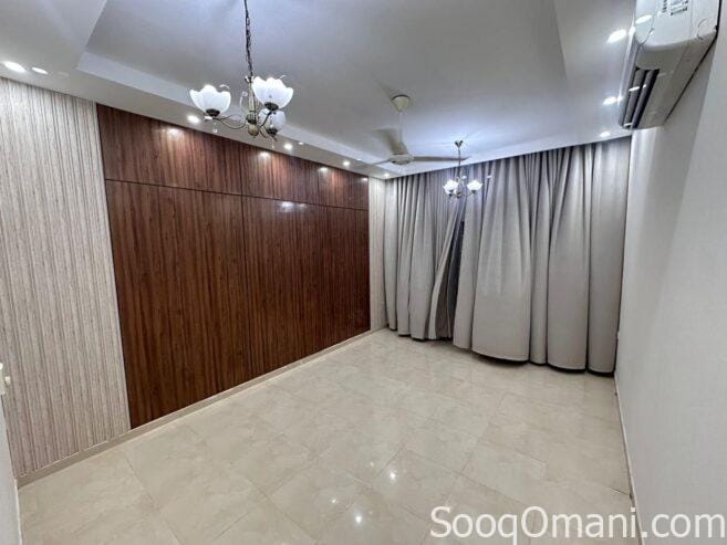 For rent, a clean and spacious apartment on the first floor in a residential building in South Maabela, near Al Safa Roundabout.
