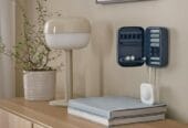 Rechargeable battery charger with storage