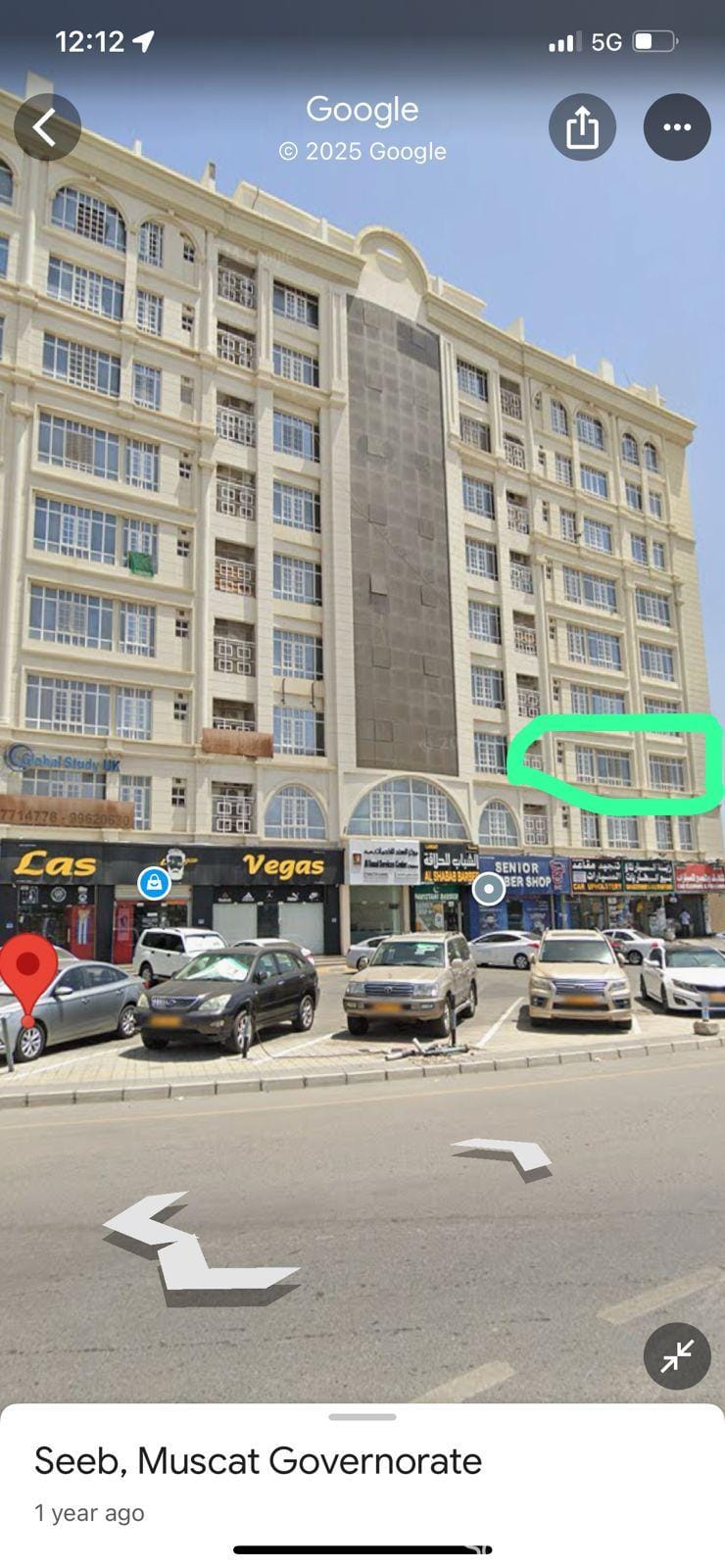 للايجار شقة ممتازة بموقع ممتاز في الخوض في شارع السد بالقرب من الافق للشقق الفندقية ومكتبة فكرة