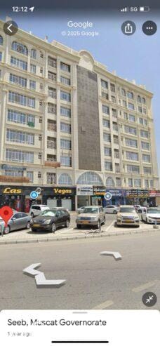 For rent an excellent apartment in an excellent location in Al Khoud on Al Sadd Street, near Al Afak Hotel Apartments and Fikra Library