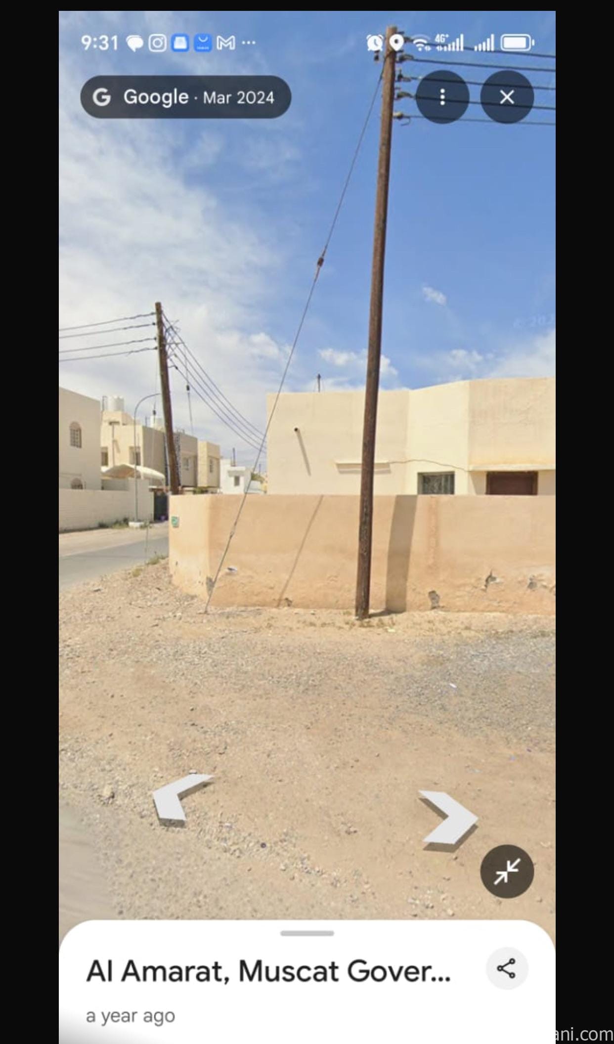 منزل للبيع بالقرب من المركز العامرات الصحي ومركز الشرطة في العامرات