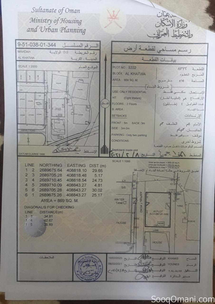 للبيع حوش قائم في محضة -قرية الخطوة