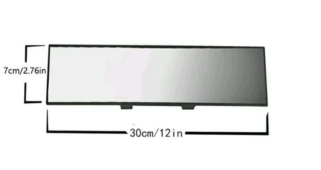 Car interior mirror wide view