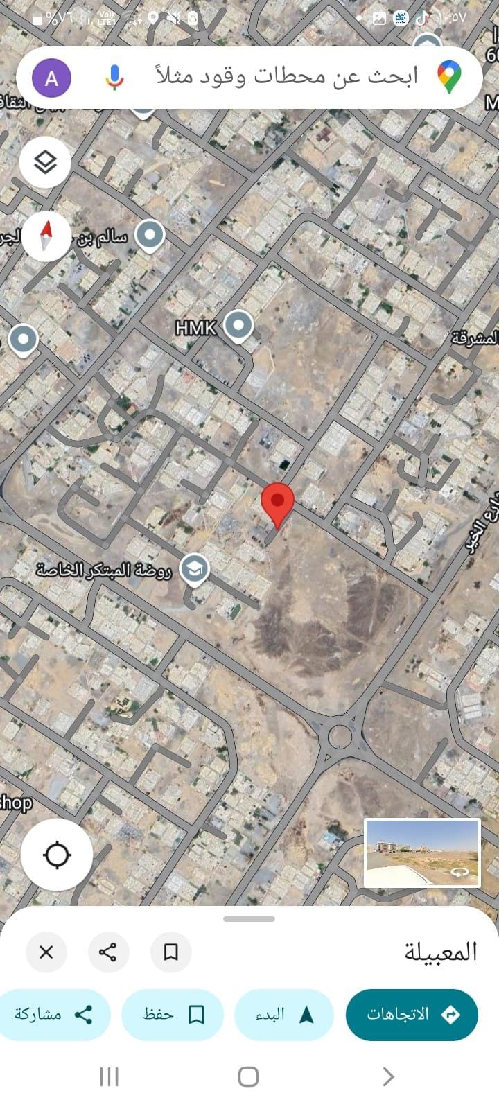 للايجار بيت ارضي بموقع ممتاز في شارع الخيرفي المعبيلة الجنوبية بمساحة واسعة بالقرب من روضة المبتكر