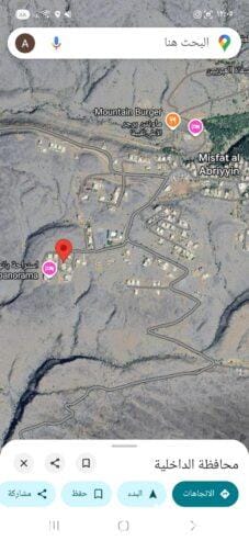 Residential land for sale in Al Hamra, Misfat Al Abriyeen