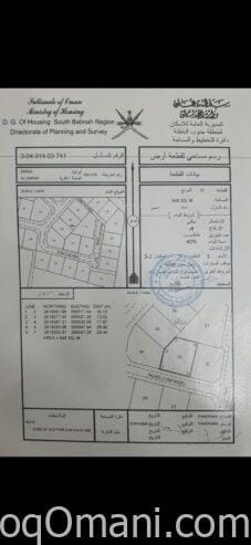 للبيع ارض سكنيه في بركاء الهرم