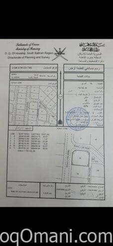 للبيع ارض سكنيه كورنر في بركاء الهرم
