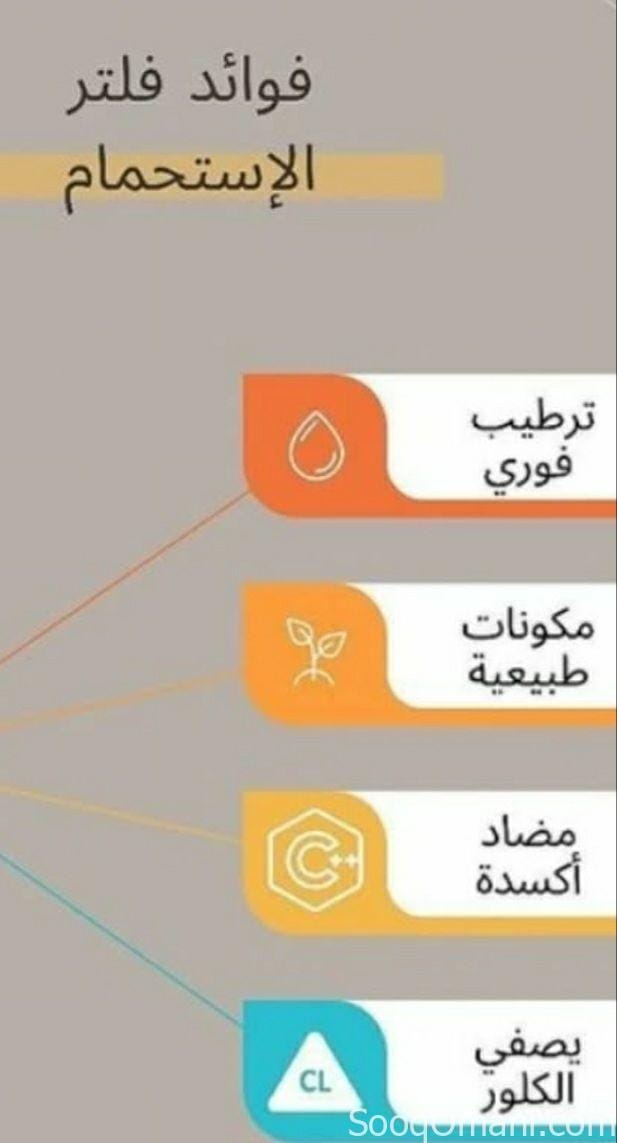 فلتر الاستحمام بروائح جميلة منقي مياة وإزالة الكلور