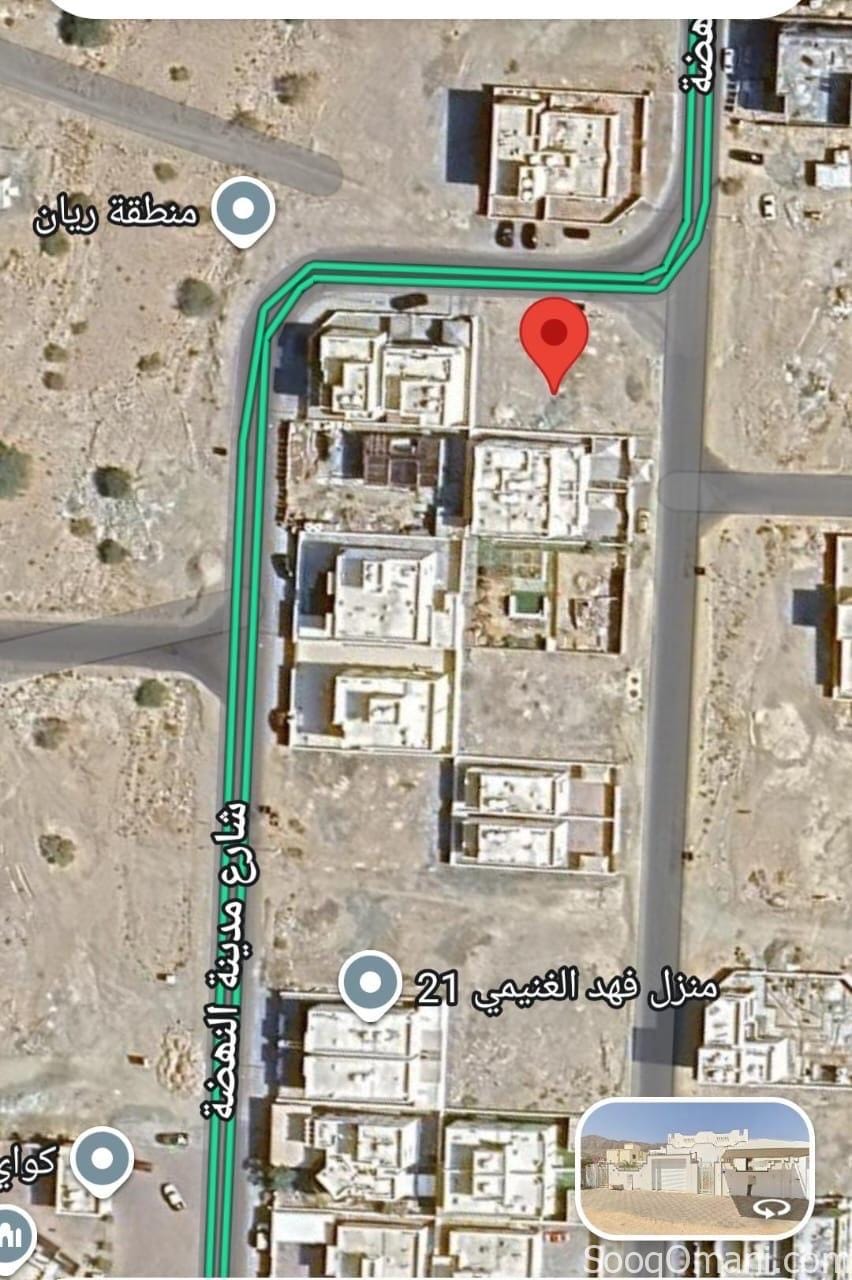 ارض سكنيه في مرتفعات العامرات ٩ كورنر