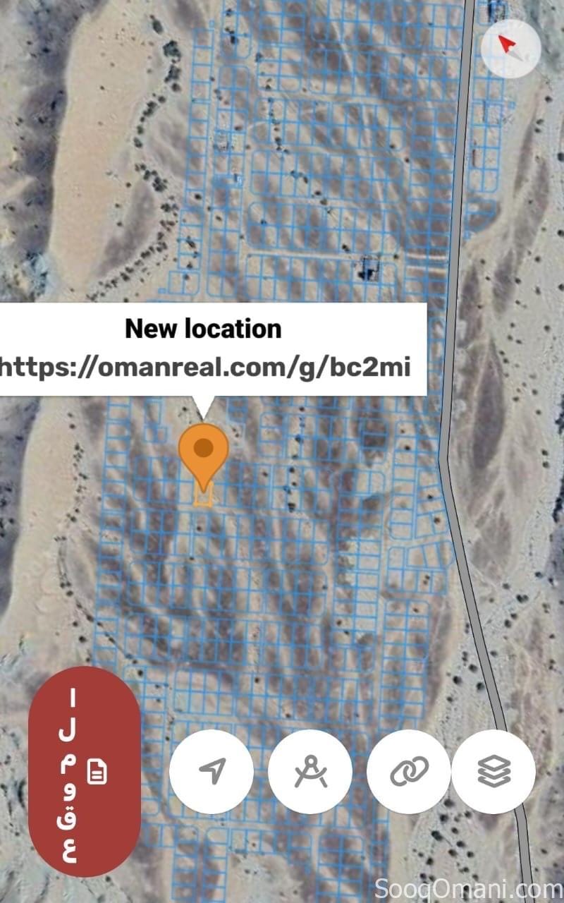 ارض سكنيه في العامرات مدينة النهضة مربع ١٨ شبه كورنر تنفع للاستثمار او البناء