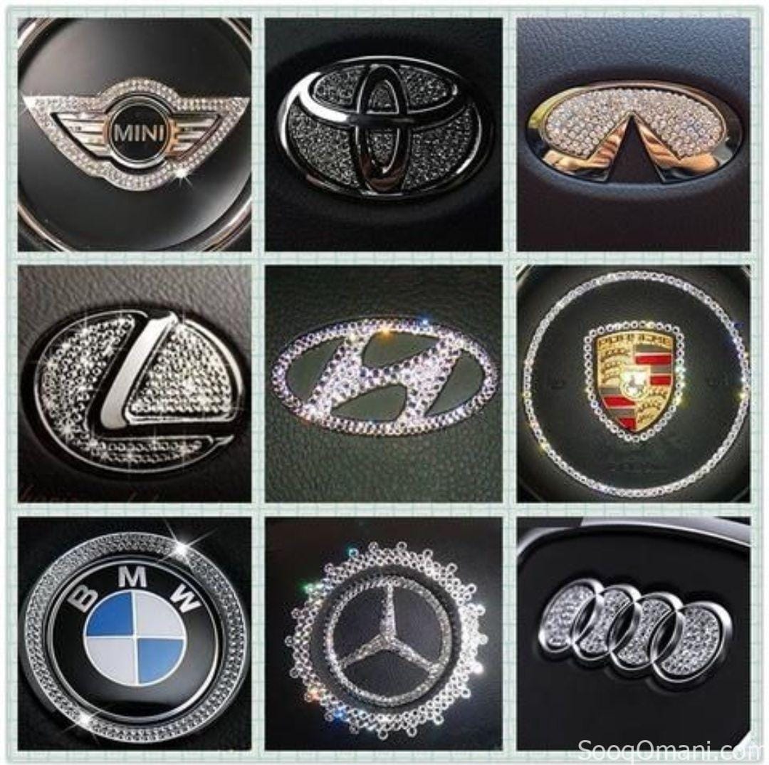 Decorate your car logo with Swarovski crystals