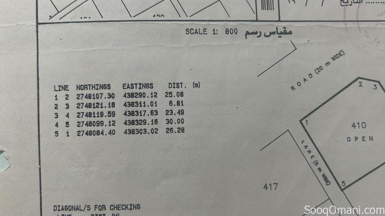 للبيع أرض سكنية في خضراوين-شناص-كورنر