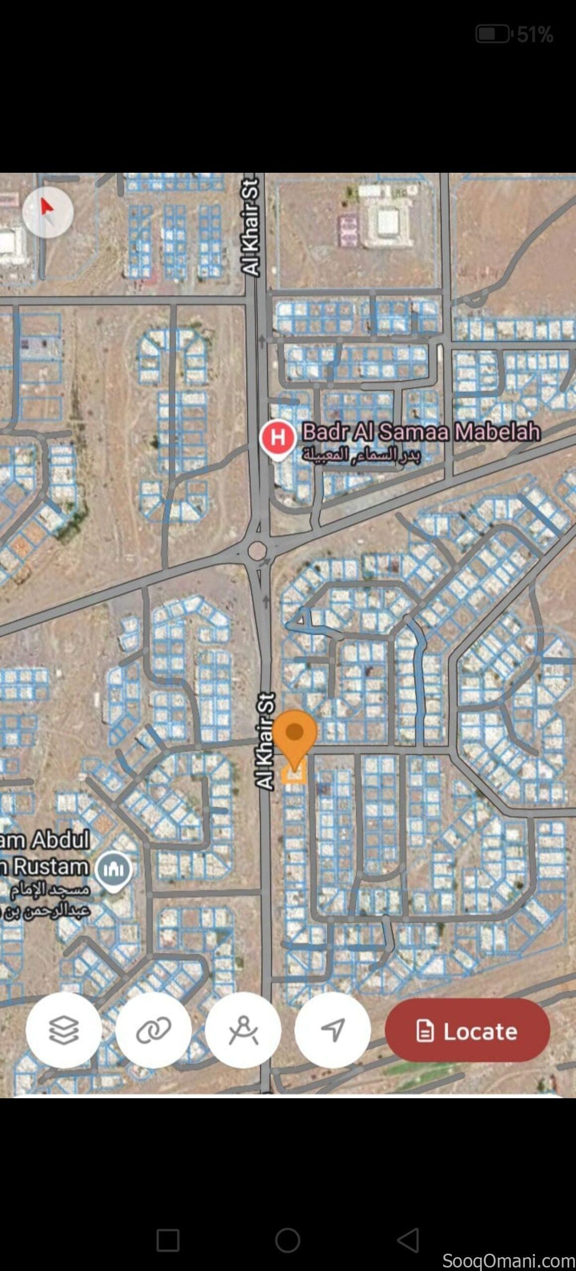 ✨ Direct from the owner ✨ ✨ Residential land for sale in Al Maabilah South, first line from Al Khair Street
