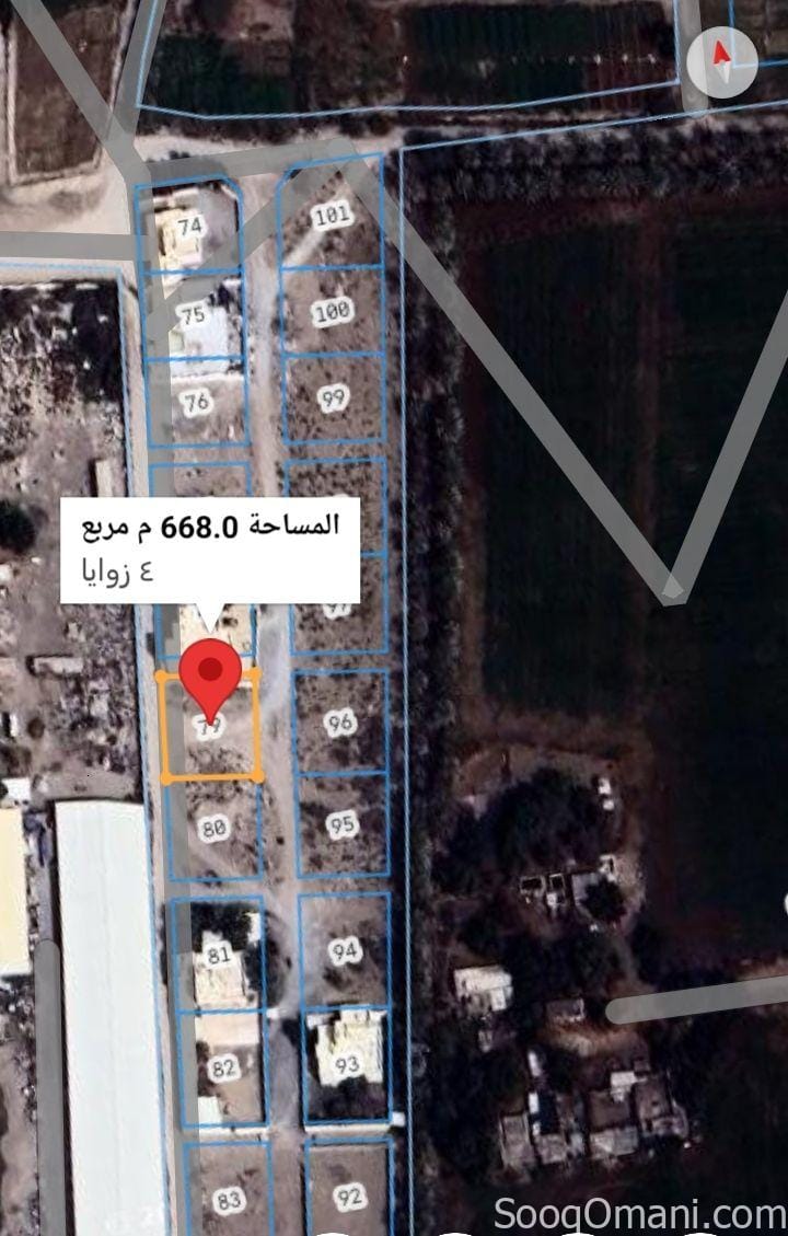 أرض سكنيه للبيع في منطقه السقسوق