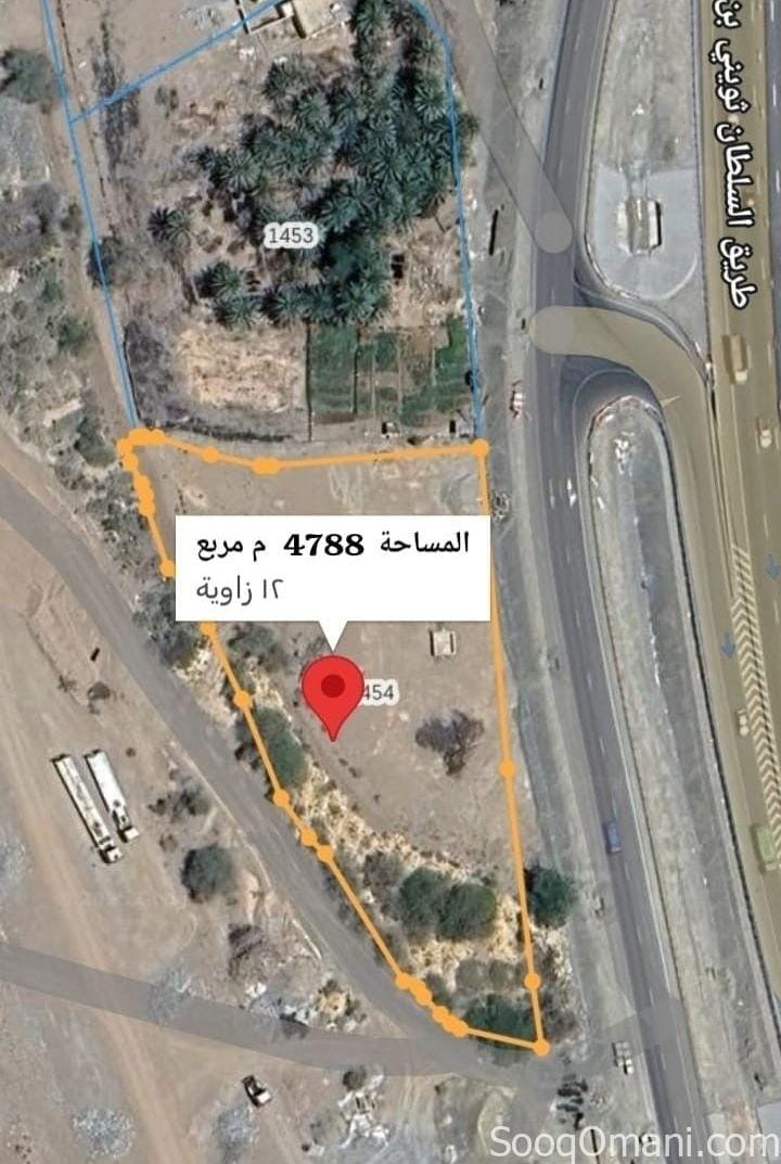 أرض سكني تجاري في الجفنين على الشارع العام