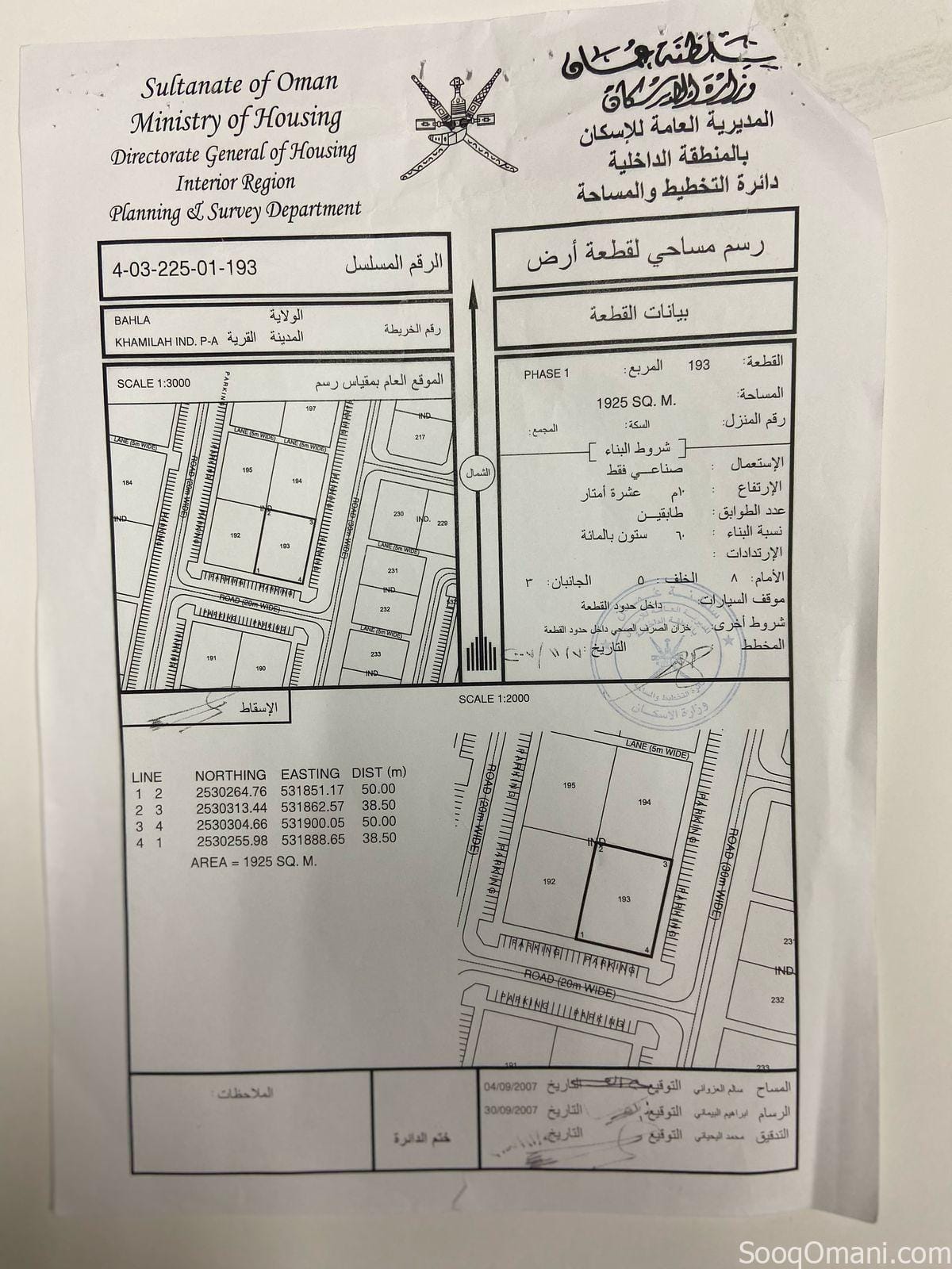 أرض صناعيه تم بناء فيها محلات وغرفة