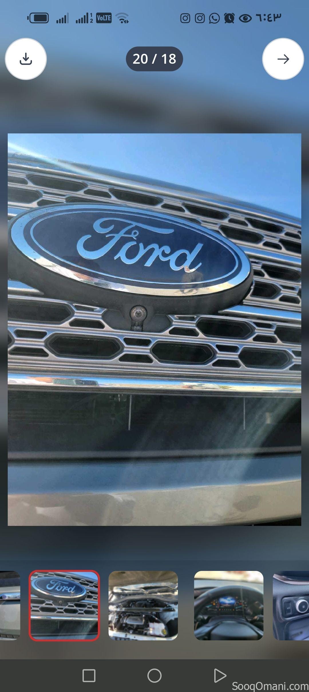 Ford Explorer 2020 Limited, First Class, Turbo 360 Degree, High Specifications, No Airbags, Four-Wheel Drive