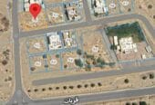 Quriyat, Al-Rahab neighborhood, near the governor’s house, corner plot, area 806 m2, near the main road