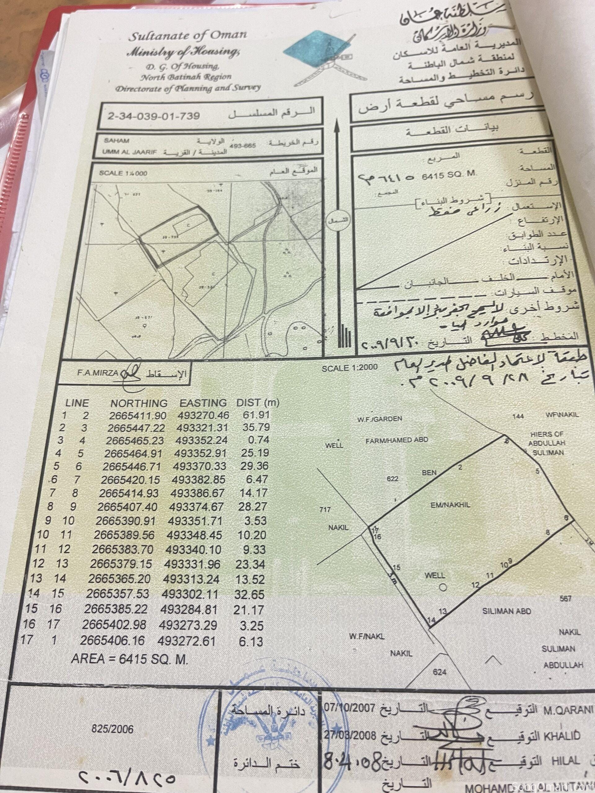 مزرعة للبيع في صحم ام الجعاريف