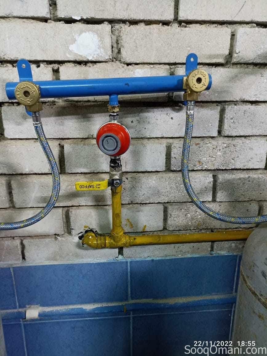 تركيب أنابيب الغاز في المطابخ، المنازل، المقاهي، والمطاعم