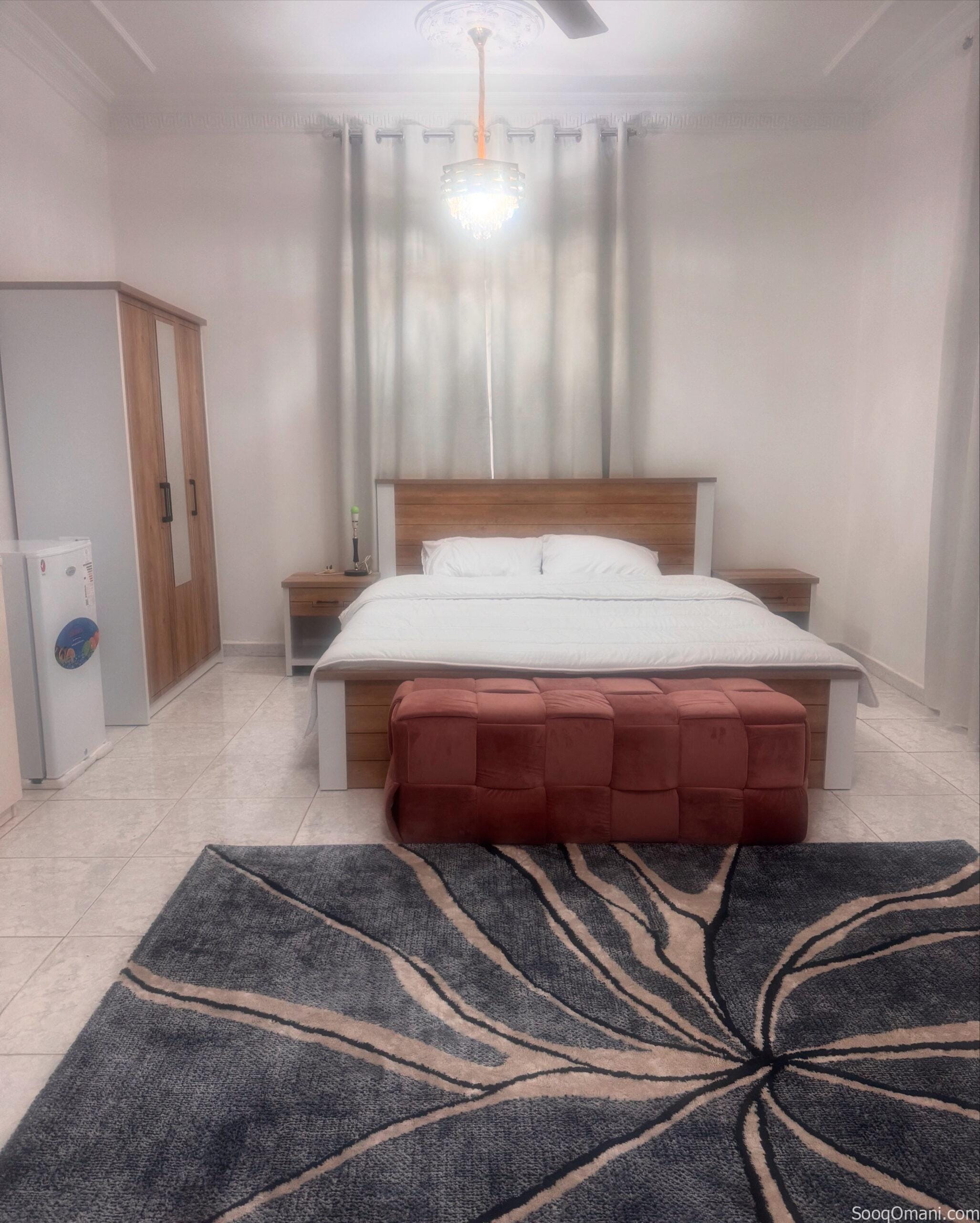 غرف مؤثثه للايجار بمسقط الموالح الجنوبيه