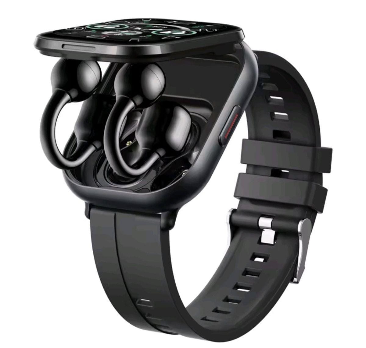 Smartwatch with built-in earphones, water resistant