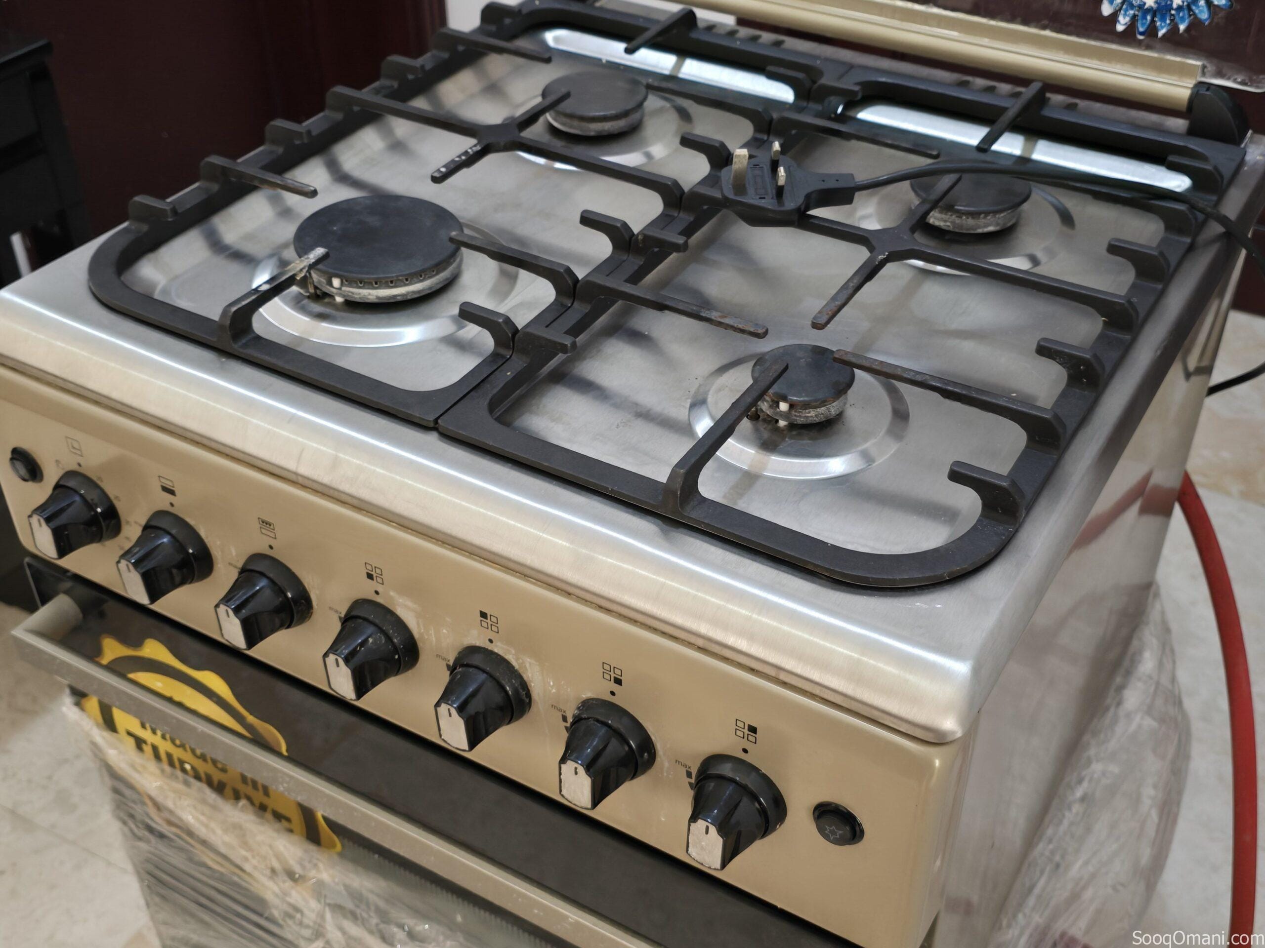 Gas stove with oven – Turkish brand, high quality غاز مع فرن – ماركة تركية، جودة عالية