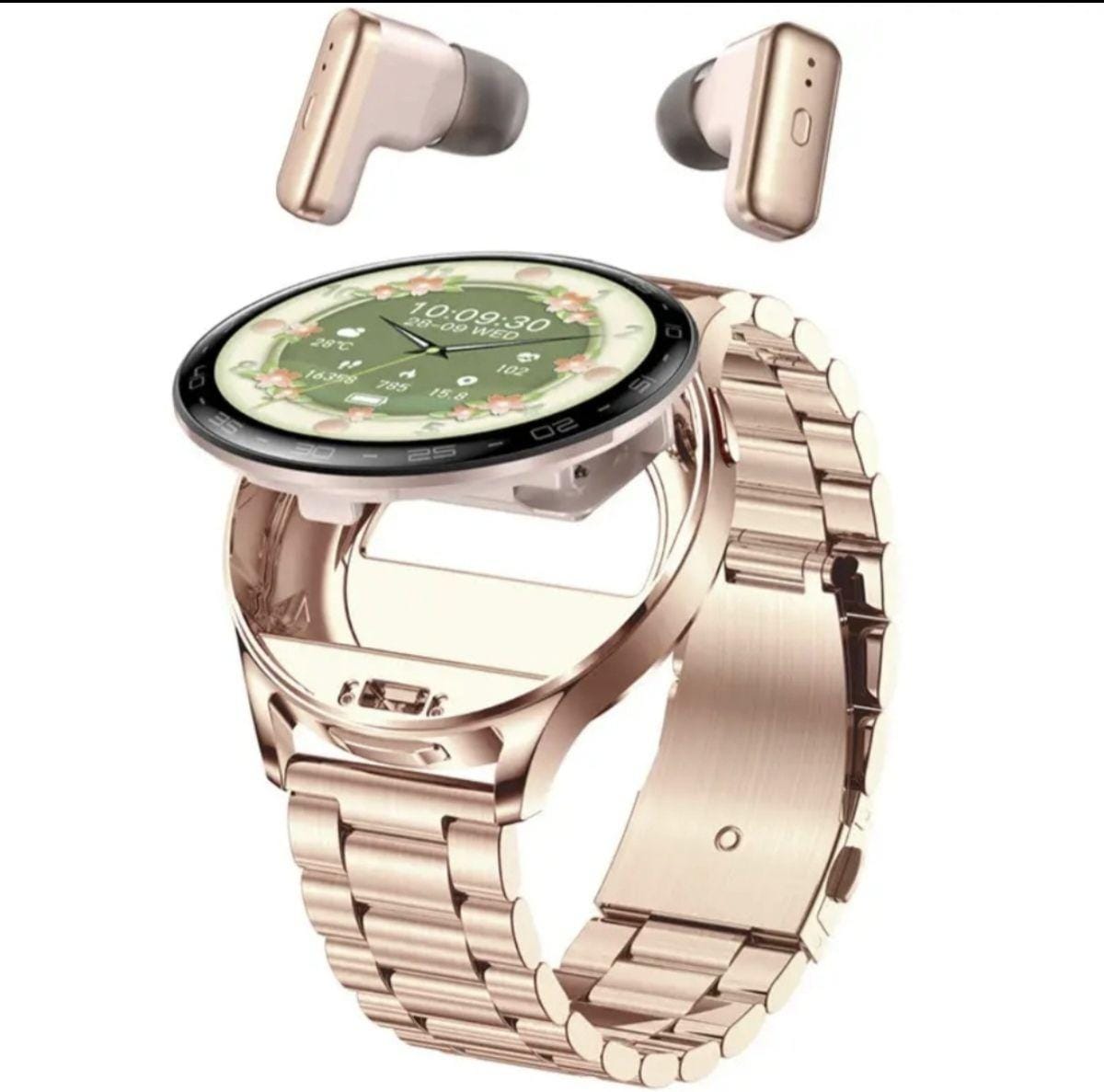 Smartwatch with built-in earphones, water resistant