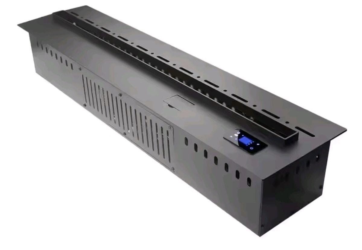 Decorative heater with remote control